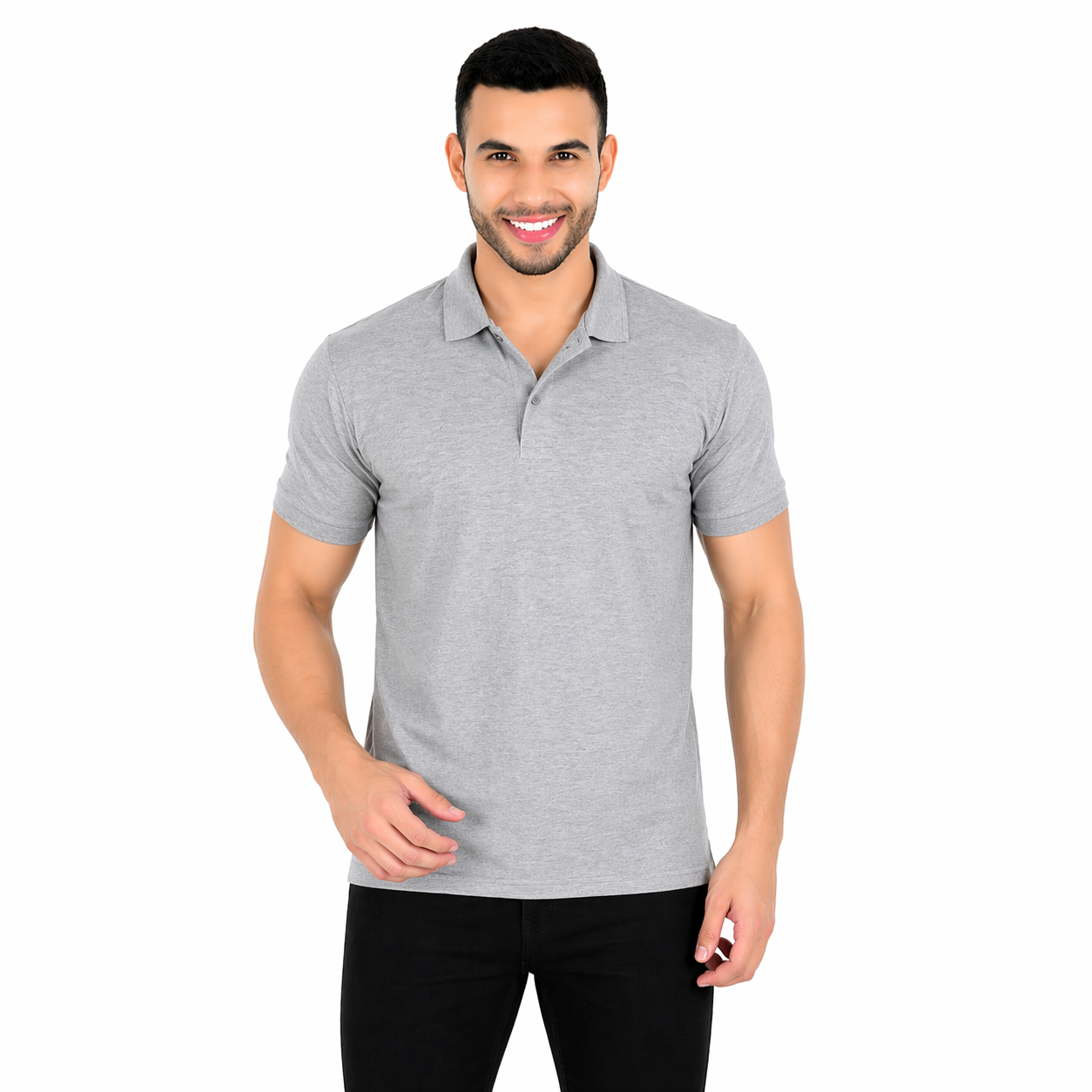 Men Solid Polo Neck T-Shirt Pack of 4