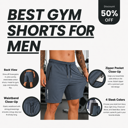Men’s Premium High-Quality Stretchable Shorts | Pack of 4